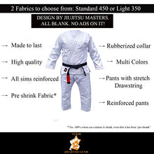 Load image into Gallery viewer, Refurbished YJJG Brazilian Jiu Jitsu Premium 450 White Uniform Free BJJ Belt